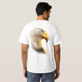 Adelaarsgezicht  t-shirt (Achterkant volledig)