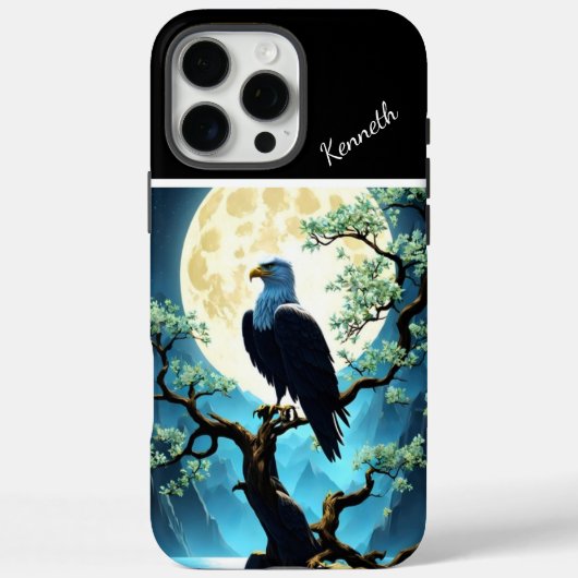 Adelaarsilhouet op River Willow Case-Mate iPhone Case (Achterkant)