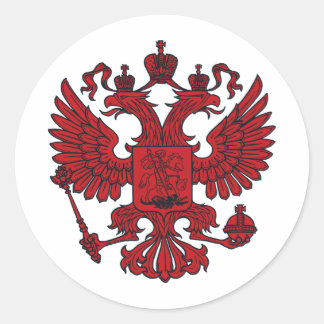 adelaarskam ronde sticker