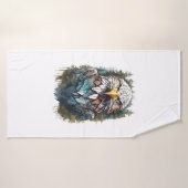 Adelaarskop in bos badhanddoek (Badhanddoek)