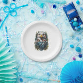 Adelaarskop in bos papieren bordje (Feest)