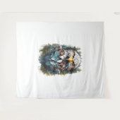 Adelaarskop in bos wandkleed (Voorkant (horizontaal))