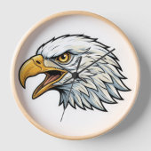 Adelaarskop ontworpen wandklok (Voorkant)