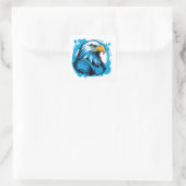 ADelaarsKracht Vierkante Sticker (Tas)