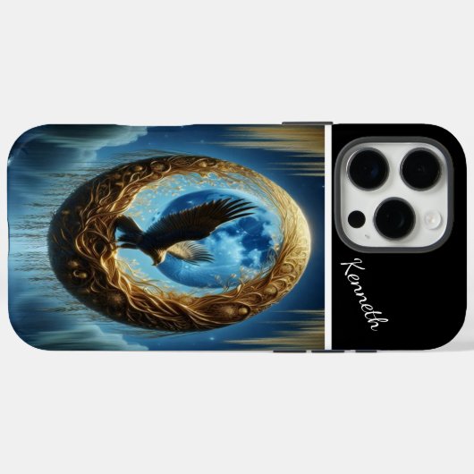 Adelaarsmaanverlichte baars Case-Mate iPhone case (Achterkant (horizontaal))