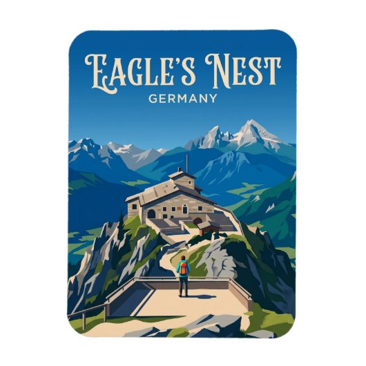 Adelaarsnest Duitsland Magneet (Verticaal)