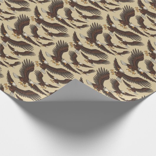 adelaarspatroon cadeaupapier (Hoek)