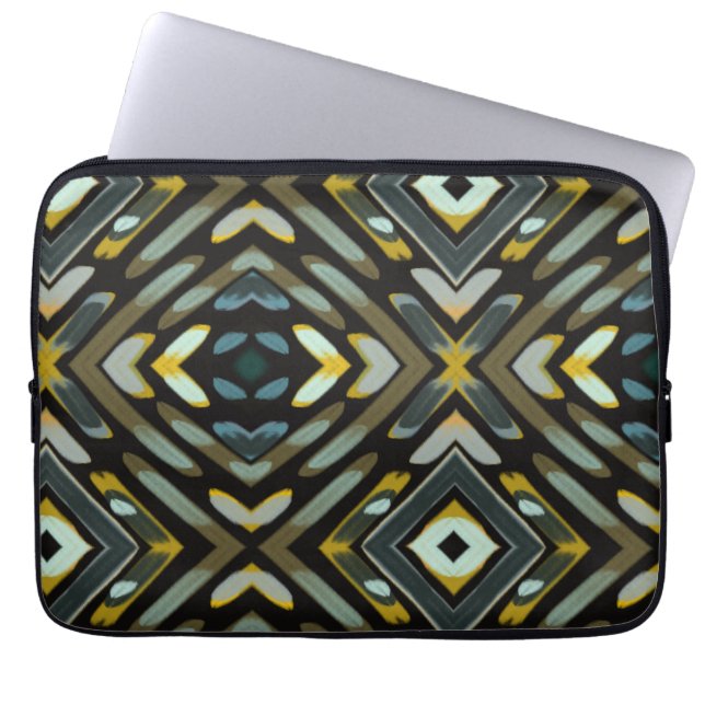 Adelaarsveren Aards Patroon  Laptop Sleeve (Voorkant)