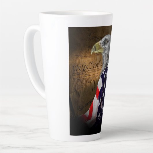 adelaarsvlag latte mok (Linkerhoek)