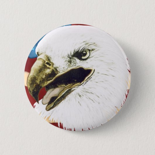 Adelaarsvlag Ronde Button 5,7 Cm (Voorkant)