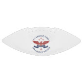 Adelaarsvleugels Schrift Exodus 19:4 Rood/Blauw American Football (Paneel)