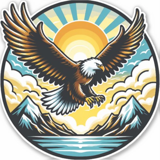 adelaarsvliegen sticker (Voorkant)