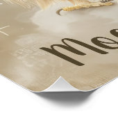 Adelaarsvogel baby slapen op de maan perfect poster (Hoek)