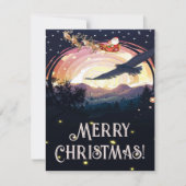 Adelaarswacht over de kerstman notitiekaartje (Voorkant)