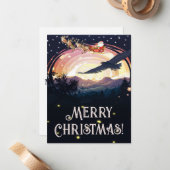 Adelaarswacht over de kerstman notitiekaartje (Voorkant / Achterkant in situ)