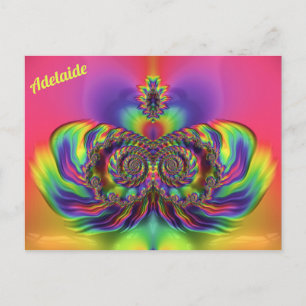 ADELAIDE ~ 3D ontwerp patroon ~ Meerdere kleuren Briefkaart