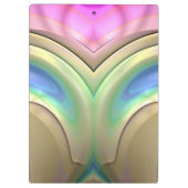 ADELAIDE ~ 3D! ~ Pastel Blauw Groen Roze origineel Klembord (Achterkant)