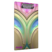 ADELAIDE ~ 3D! ~ Pastel Blauw Groen Roze origineel Klembord (Rechts)