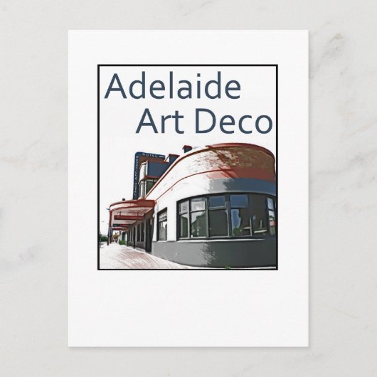 Adelaide Art Deco - Woodville Hotel Briefkaart (Voorkant)