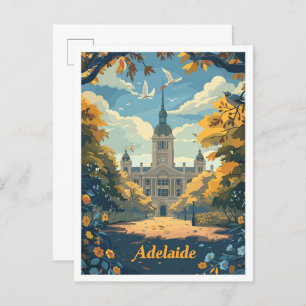 Adelaide Australia Art Vintage Travel Briefkaart