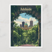 Adelaide Australia Art Vintage Travel Briefkaart (Voorkant)