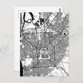 Adelaide Australia City Map Briefkaart (Voorkant / Achterkant)