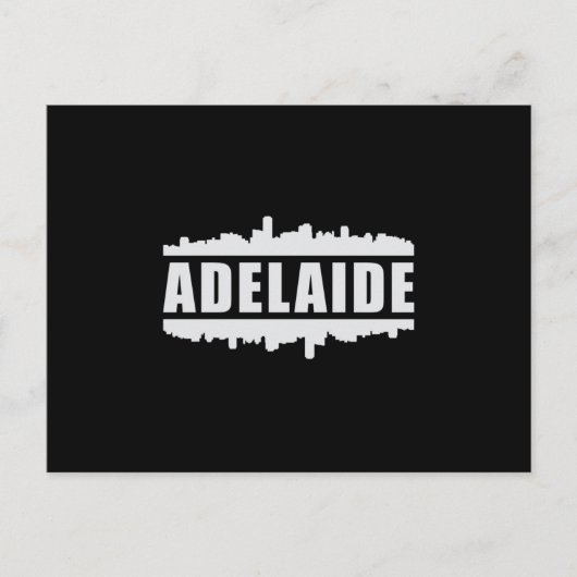 Adelaide Australia City Skyline Cityscape Gift Briefkaart (Voorkant)