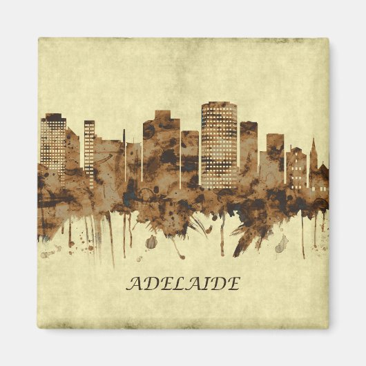 Adelaide Australia Cityscape Magneet (Voorkant)