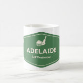 Adelaide Australia - Golf Course Destination Logo Koffiemok (Center)