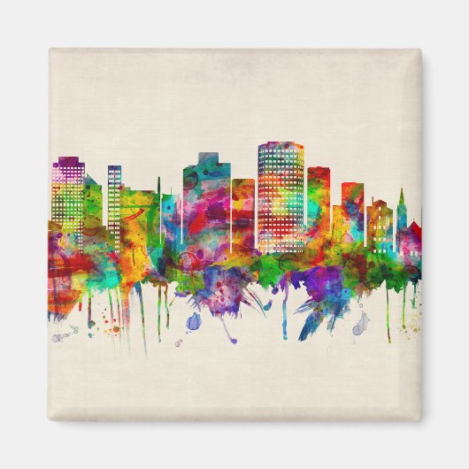 Adelaide Australia Skyline Magneet (Voorkant)