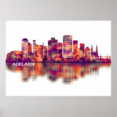 Adelaide Australia Skyline Poster (Voorkant)