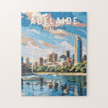 Adelaide Australia Travel Art Vintage Legpuzzel<br><div class="desc">Adelaide retro vector reisontwerp. Adelaide is de toegangspoort tot wereldberoemde plaatsen zoals Kangaroo Island en de beste wijnregio's in Australië,  waaronder de Barossa Valley,  McLaren Vale en de Clare Valley.</div>