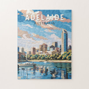 Adelaide Australia Travel Art Vintage Legpuzzel