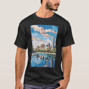 Adelaide Australia Travel Art Vintage T-shirt