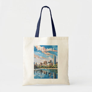 Adelaide Australia Travel Art Vintage Tote Bag