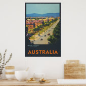 Adelaide Australia Vintage Travel Poster (Keuken)
