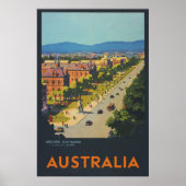 Adelaide Australia Vintage Travel Poster (Voorkant)
