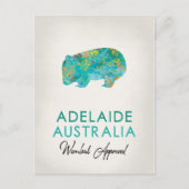 Adelaide Australia Wombat Briefkaart (Voorkant)