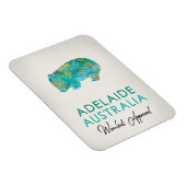 Adelaide Australia Wombat Magneet (Rechterzijde)