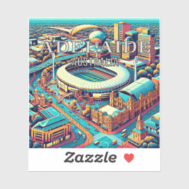 Adelaide Australië 3 inch Vinyl Sticker