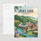 Adelaide Australië Briefkaart (Voorkant / Achterkant)