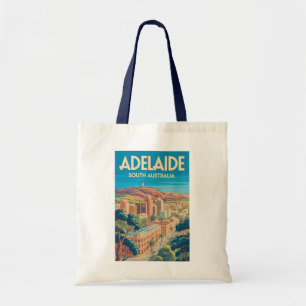 Adelaide Australië Illustratie Reis Kunst Vintage Tote Bag