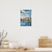 Adelaide Australië Reizen Kunst Vintage Poster (Keuken)