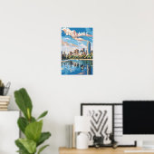 Adelaide Australië Reizen Kunst Vintage Poster (Thuiskantoor)
