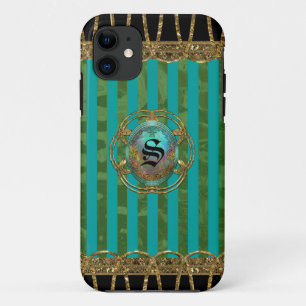 Adelaide Baroque Girly Stripe eLEGANCE Monogram Case-Mate iPhone Case