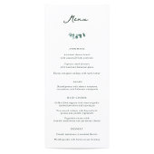 Adelaide Bruiloft Diner Menu