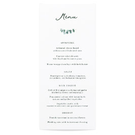 Adelaide Bruiloft Diner Menu