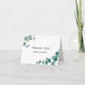 Adelaide Bruiloft Eucalyptus Dank u Bedankkaart (Voorkant)