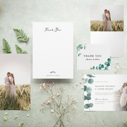 Adelaide Bruiloft Eucalyptus Flat Dank u