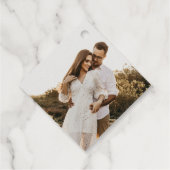 Adelaide Bruiloft Monogram Bedankjes Labels (Achterkant)